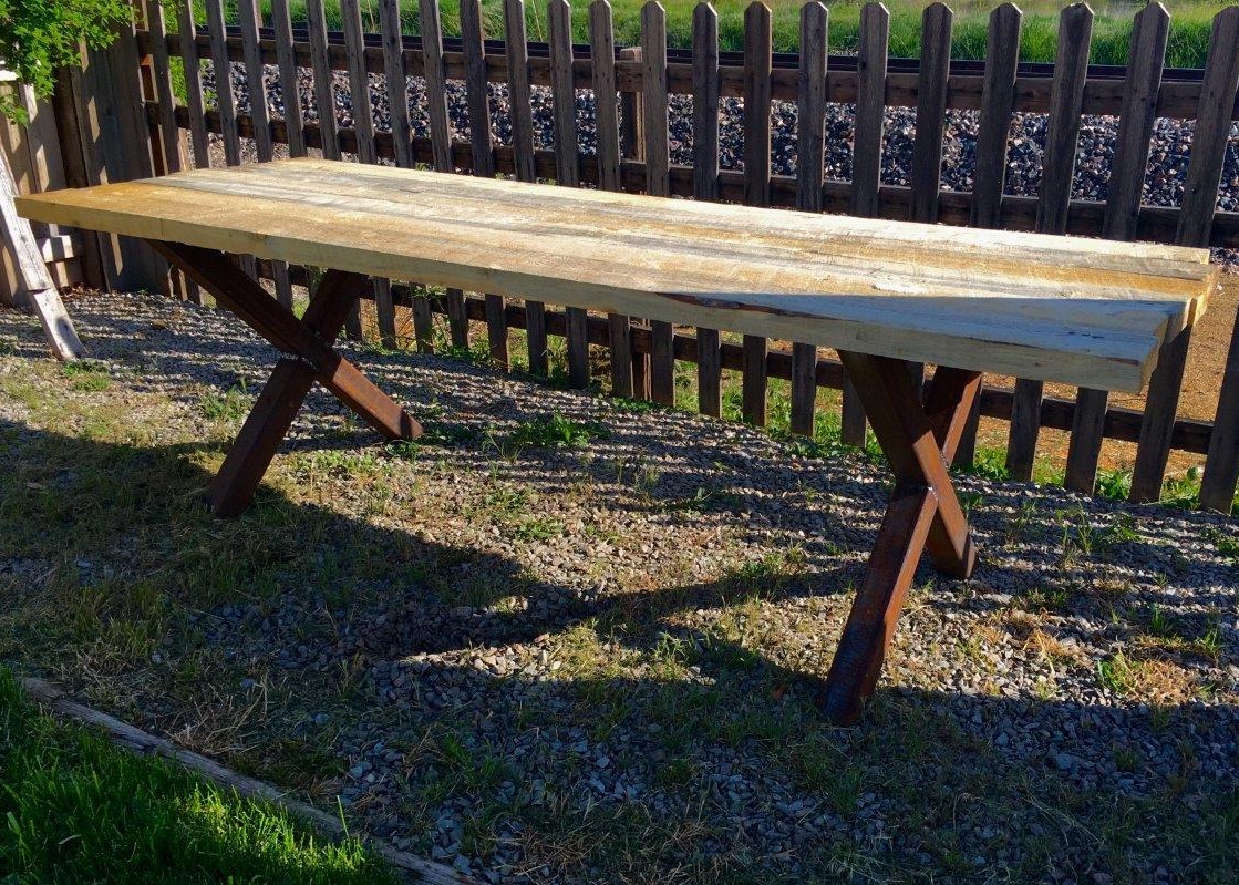 Beetle Kill Pine Picnic Table - Old Market Forge